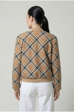 Жакет Nova Line 10523 клетка_бежевая - фото 4