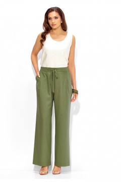 Брюки, жакет, топ TAiER 1437 олива - фото 3