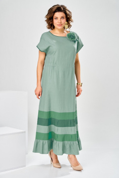 Платье Romanovich Style 1-2929 зеленый - фото 4