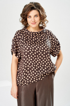 Блуза, брюки Romanovich Style 2-2924 коричневый - фото 5