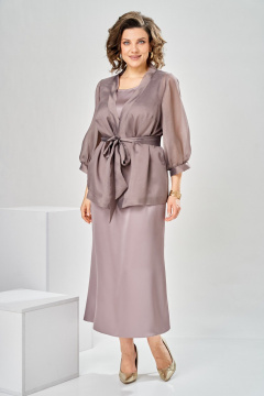 Кардиган, платье Romanovich Style 3-2789 капучино - фото 5