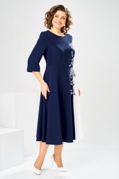 Платье Romanovich Style 1-2905 сине-белый - фото 5