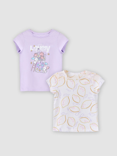 Футболка Mark Formelle 117892-2/25-36236П-0 св.лиловый_лимоны_на_белом_3_сл_1изд_печ_на_пол - фото 1