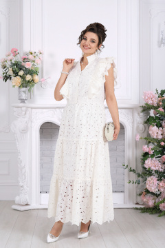 Платье Ninele 6111 молочный - фото 5