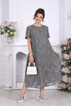 Платье Ninele 6118 серый - фото 5