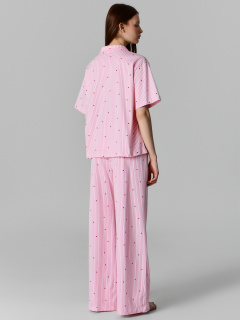 Брюки, рубашка Mark Formelle 592554/25Е-42949ПП-0 красные_сердечки_на_розовой_полоске - фото 2