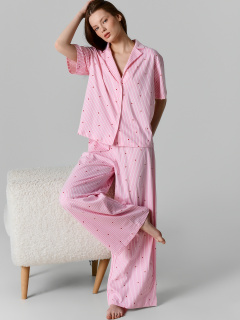 Брюки, рубашка Mark Formelle 592554/25Е-42949ПП-0 красные_сердечки_на_розовой_полоске - фото 3