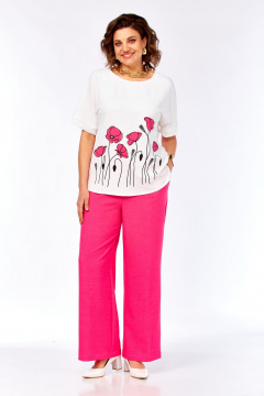 Блуза, брюки Grace for you 268 фуксия - фото 2