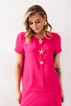 Блуза, юбка Mubliz 333 фуксия - фото 4