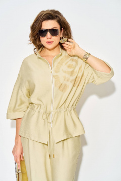Блуза, брюки Liliana 1527 лимонный - фото 5