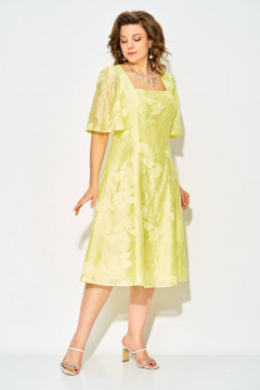 Платье Liliana 1532 лимонный - фото 4