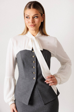 Корсет, юбка Мода Юрс 26-2963 графит - фото 5