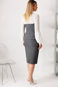 Корсет, юбка Мода Юрс 26-2963 графит - фото 4