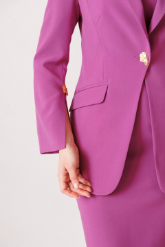 Жакет, платье Мода Юрс 26-2959 пурпурный - фото 4