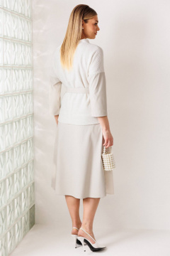Жакет, юбка Мода Юрс 26-2718 белый - фото 2