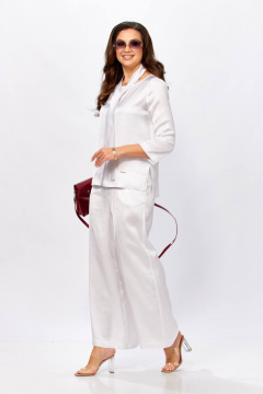 Блуза, брюки Taita plus 2604/2 белый - фото 5
