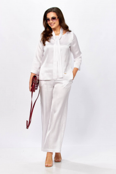 Блуза, брюки Taita plus 2604/2 белый - фото 2