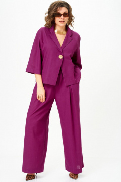Брюки, жакет SOVA 11333 фуксия - фото 3