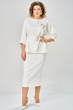 Блуза, юбка Andina city 9091-1-26 молоко - фото 3