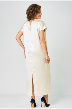 Платье Andina city 8040-25 бежевый - фото 4