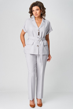 Брюки, жакет Мишель стиль 1279-1 серый - фото 2