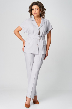 Брюки, жакет Мишель стиль 1279-1 серый - фото 4
