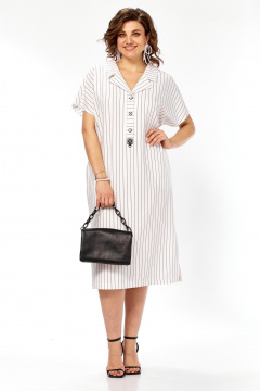 Платье Matini 3.1774 белый+полоска - фото 1