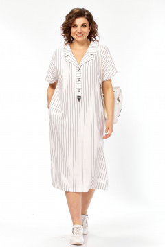 Платье Matini 3.1774 белый+полоска - фото 2