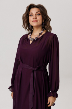 Платье Anelli 1635 цвет_чернослива - фото 3