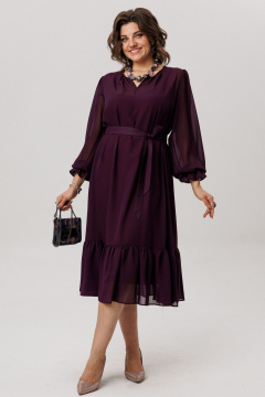 Платье Anelli 1635 цвет_чернослива - фото 2