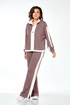 Брюки, джемпер Ольга Стиль С-948 пепельно-розовый - фото 1