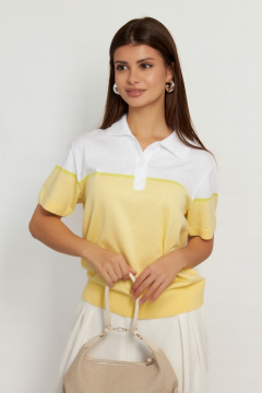 Футболка Belange 3578 желто-белый - фото 1