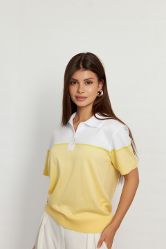 Футболка Belange 3578 желто-белый - фото 4