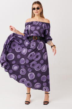 Платье Anastasia 1327 фиолетовый - фото 4