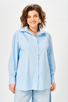 Рубашка ANASTASIA MAK 1324 голубой - фото 2