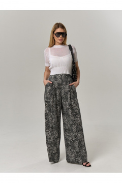 Брюки IUKONA 1209 черно-белый - фото 1
