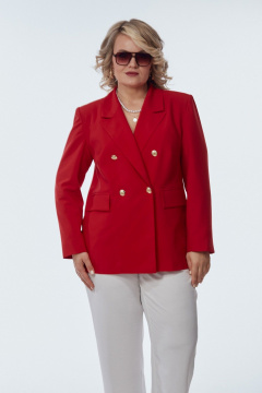 Брюки, жакет OVERYOU М245 красный/белый - фото 4