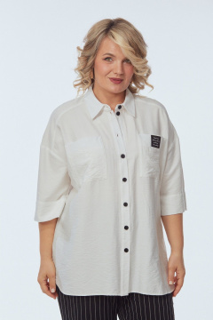 Брюки, рубашка OVERYOU М248 белый_с_черно-белым - фото 4