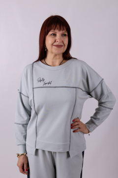 Джемпер Mita ЖМ1268 серый - фото 3