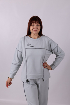 Джемпер Mita ЖМ1268 серый - фото 2