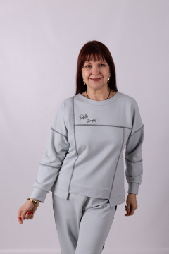 Джемпер Mita ЖМ1268 серый - фото 1