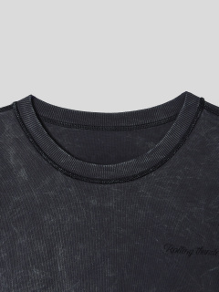 Футболка Mark Formelle 111955/25-ОБР5549П-0 ACID_WASH_графит_печать1_009.2_Эйсид_1_сл_на_пол_ - фото 2