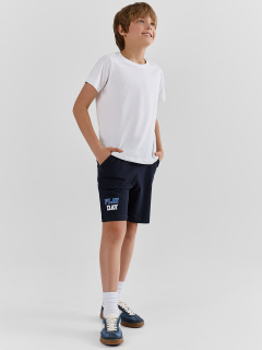 Шорты Mark Formelle 133330-2/25-37585П-0 неви_зеленый_печать1_1_сл_1изд_на_ПР_дет_пер_1_сл - фото 1