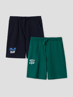 Шорты Mark Formelle 133330-2/25-37586П-0 неви_зеленый_печать1_1_сл_1изд_на_ПР_дет_пер_1_сл - фото 4