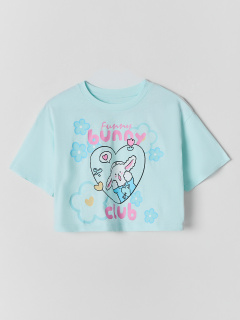 Футболка, шорты Mark Formelle 397764/25-39435П-0 ледяной_замок_голубая_полоска_3_сл_на_пол - фото 3