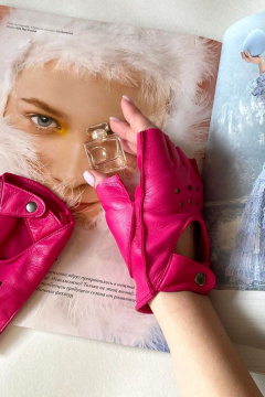 Перчатки ACCENT 250р ярко-розовый - фото 1