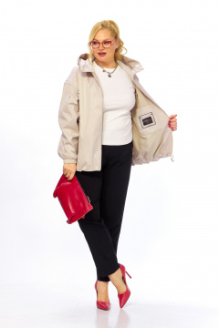 Куртка Shetti 2216 бежево-жемчужный - фото 4