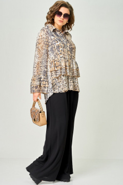 Блуза EVA GRANT 7221 принт_питон - фото 3
