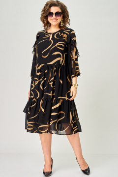 Платье EVA GRANT 7281А принт_ленты - фото 1