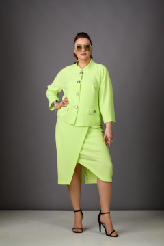 Жакет, юбка Rosheli 1178 салатовый - фото 4
